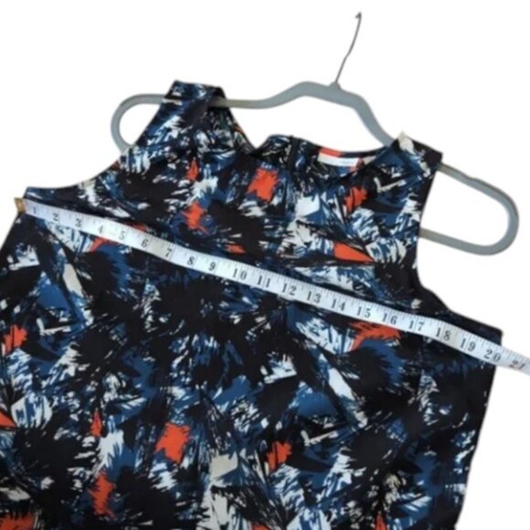 Halogen abstract print sleeveless shift dress size M - Picture 7 of 8